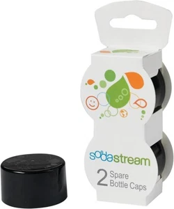 SodaStream Bottle Caps, Black, 2-Pack - Picture 1 of 3
