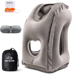 Travel Pillow, Airplane Neck Pillow Comfortably Supports Head and Chin - Picture 1 of 8
