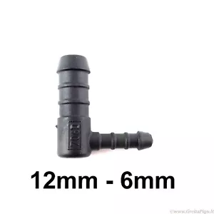 L-Stück Stachel 12 bis 6mm Rohrschlauch Rohrverbinder Fitting Tischler Luft Wasser - Bild 1 von 2
