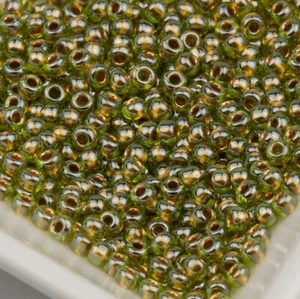 Toho Seed Beads 8/0 Bronze Lined Peridot 15g #991 10642183 - Picture 1 of 1