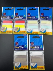 2x Avery NoteTabs 2" x 1.5" assorted colors. 2 pieces of 10 or 20 pack. - Picture 1 of 13