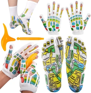 Fußreflexzonen Socken, Reflexology Socks with Massage Tool, Massage Socken Hands - Bild 1 von 7