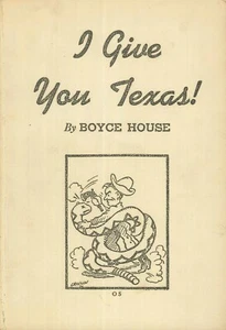 I Give You Texas 1945 House Croslin Humor Jokes Weather Rattlers Judge Roy Bean - Imagen 1 de 8