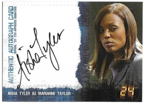 Artbox 24 Season 4 AISHA TYLER Authentic Autograph AUTO Marianne Taylor - Picture 1 of 2