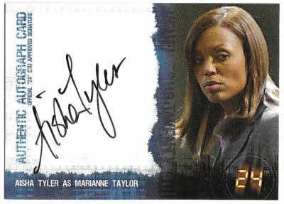 Artbox 24 Season 4 AISHA TYLER Authentic Autograph AUTO Marianne Taylor - Image 1 of 2