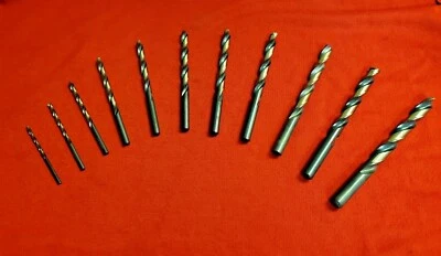 1/16 - 1/2 Várias Brocas Fracionárias Jobber EUA Ouro Preto Morse Marxman 384 - Imagem 1 de 4