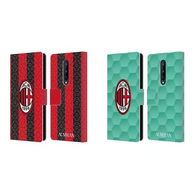 OFFICIAL AC MILAN 2020/21 CREST KIT LEATHER BOOK WALLET CASE FOR ONEPLUS PHONES - Image 1 of 4