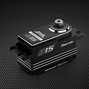 Servo digital Power HD STORM S15 sin escobillas premium Titaniun y Stell Gear plateado - Imagen 1 de 3