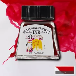 Winsor & Newton Designers Drawing Ink - Carmine - 14ml - Picture 1 of 1