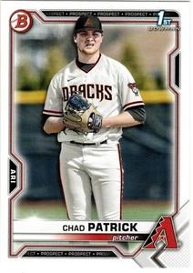 Chad Patrick Arizona Diamondbacks 2021 Bowman Draft primer Bowman - Imagen 1 de 2