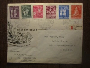 Cubierta FDC 1954 registrada Indonesia - Imagen 1 de 2