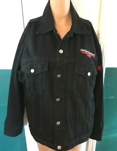 CHAQUETA FÁCIL DE HOMBRE NEGRA DENIM HARLEY DAVIDSON LAS VEGAS CAFÉ LIVE HARD RIDE S - Imagen 1 de 6