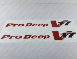 BASS TRACKER PRO DEEP V17 LOGO DECALS STICKERS 21" x 3.1" 2pcs. - Bild 1 von 6
