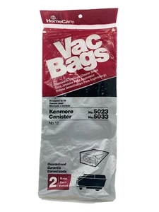 HomeCare Vac No.12 Kenmore Canister 5023/5033 Vacuum 2 Bags #MS32 - Picture 1 of 1