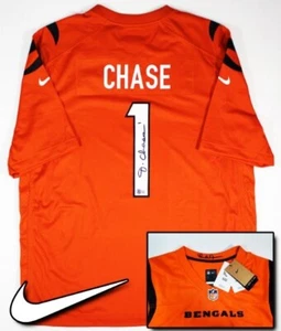 JA'MARR CHASE SIGNED AUTOGRAPHED NIKE CINCINNATI BENGALS JERSEY BECKETT - Picture 1 of 5
