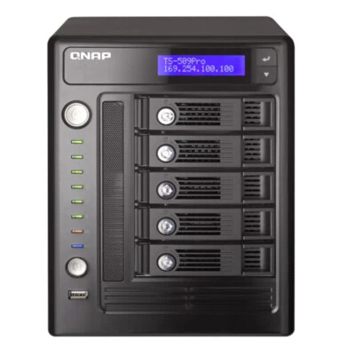 QNAP TS-509 Pro Turbo NAS 1.6GHz 1GB DDRII RAM 128MB 5x BAY - Immagine 1 di 4