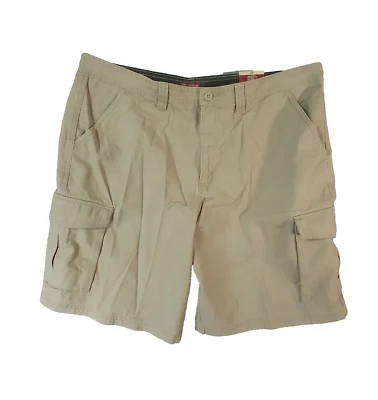 Faded Glory Pantalones Cortos Carga Hombre 42 x 10 Caqui Tostado Beige Algodón Exterior NUEVO Foto 1 de 4