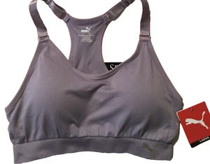 PUMA Performance Seamless Sports Bra Lg Wirefree Tag-Free Moisture Wicking N7082 - Picture 1 of 5