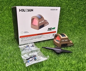 Holosun Green Dot Sight 2 MOA Dot & 32 MOA Circle, Burnt Bronze #HE507C-GR-X2-BB - Picture 1 of 12