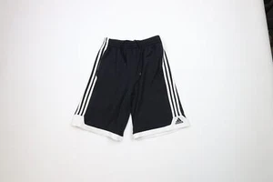 Vintage Adidas Mens Size Small Distressed Spell Out Running Soccer Shorts Black - Picture 1 of 14