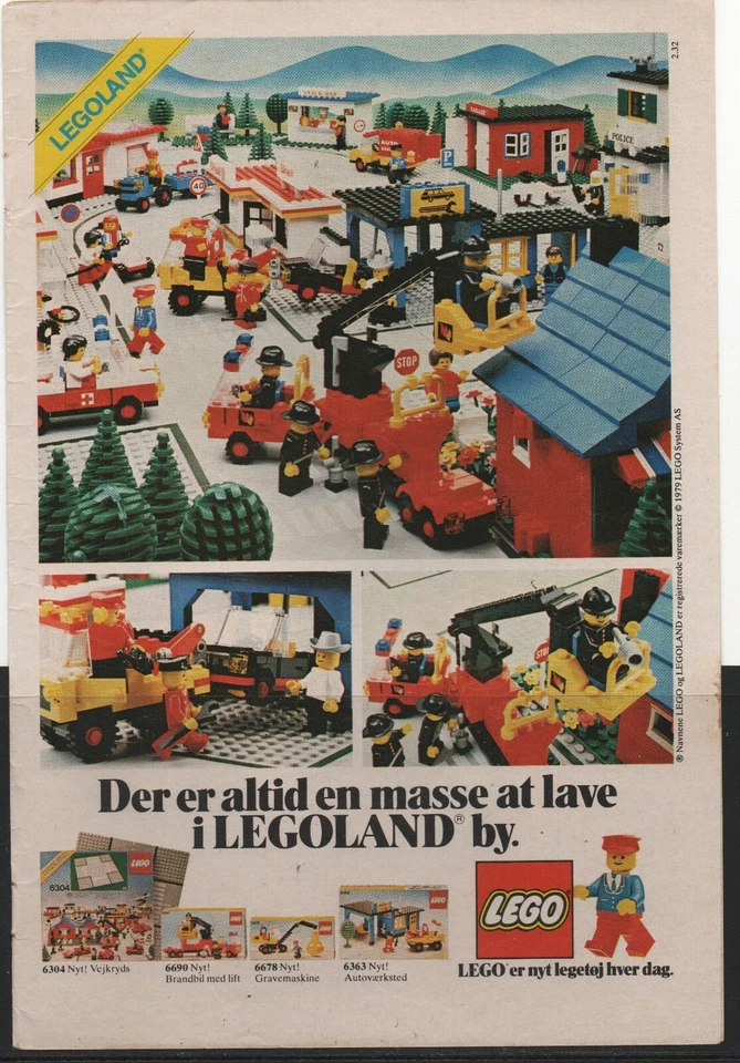 LEGO ADVERTISING INSERTS # 5-2550 # THE LEGO TOWN   # 1979 # - Image 1 of 1