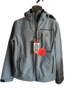 Chaqueta con capucha Gerry Softshell para hombre talla M azul con bolsillos - Imagen 1 de 5