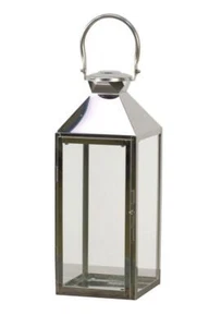 Standlaterne Laterne Metall/Glas 14x15x41,5cm Metalllaterne Glaslaterne Windlich - Bild 1 von 3