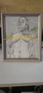 Original signed nude sketch by Australian artist AndrewBailey.Framed 27x 28 - Picture 1 of 1