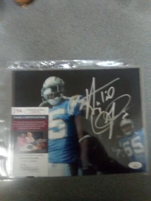 antonio cromartie Signed 8x10 Chargers Photo JSA - Image 1 of 3