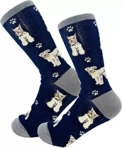 Happy Tails Schnauzer Socken Haustierliebhaber weiche Socken Einheitsgröße - Bild 1 von 3