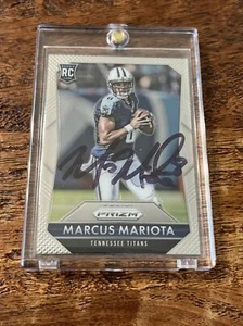 Marcus Mariota IP Signed Prizm Rookie Card Psa Dna Autographed Titans Oregon - Picture 1 of 3