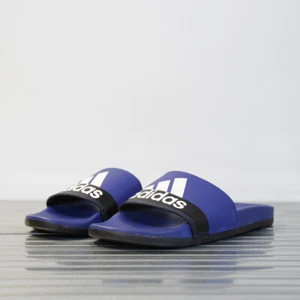 Herren Adidas Originals Adilette Comfort Pantoletten in Blau und Schwarz UVP: 24,99£ - Bild 1 von 7