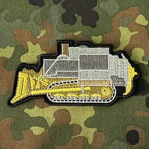 KILLDOZER bestickt Moral Patch Haken/Schlaufe hinten HEEMEYER Komatsu Bulldozer - Bild 1 von 6