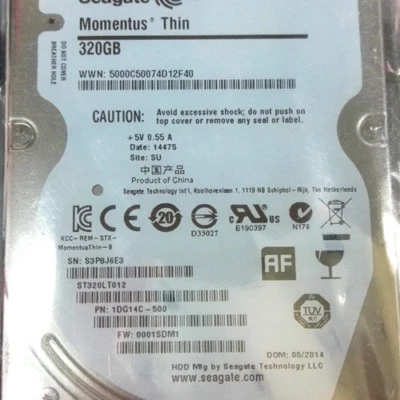 Seagate 320GB ST320LT012 5400RPM 16MB Cache SATA 2.5" Laptop HDD Hard Drive  - Image 1 of 4