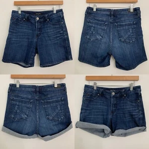 Dear John Damen 27" Ava Roll-Up Short Denim Dark Wash Jeansshorts - Bild 1 von 8