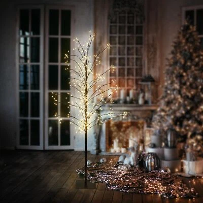 Albero luminoso 150 cm con timer 360 LED bianco caldo decorazioni di natale - Image 1 of 4