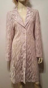 Valerie Karetta Paris beige Staubmantel Kleid Gr. S M transparent - Bild 1 von 9