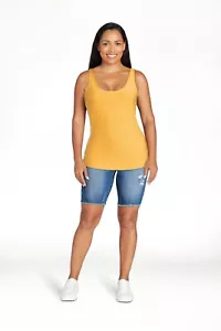 No Boundaries Scoop Neck Super Soft Golden Pond Tank Top Junior's Plus Size XXXL - Picture 1 of 8