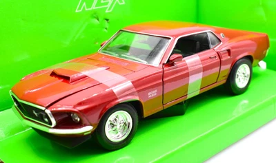 Modellino auto scala 1:24 Ford Mustang Boss 429 modellismo statico da collezione - Immagine 1 di 4