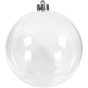 KUNSTSTOFF DEKO-KUGEL ZUM BASTELN UND BEFÜLLEN WEIHNACHTSKUGEL - Bild 1 von 1