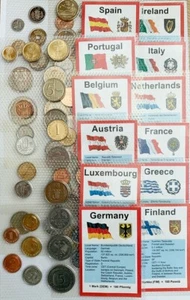 Juegos de monedas pre-euro para los primeros miembros en unirse en 2002 - Imagen 1 de 25