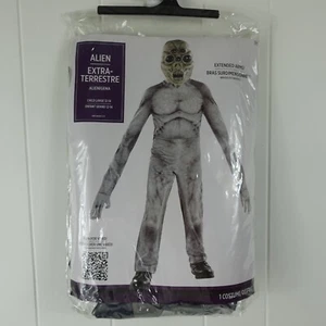 Alien Gray Five Eyes Boys Costume Size Large 12-14 - Picture 1 of 6