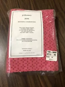 JCPenney Zoe Stange Taschenvorhänge 84 x 63 Rosa Vorhänge 2 Paneele mit Zugbändern - Bild 1 von 10