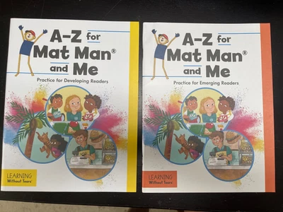 Lot of 2 A-Z for Mat Man and Me: Practice for Developing & Emerging Readers - Image 1 of 4