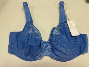 Elomi Women's Charley Plunge Bra: Elegant Floral Embroidery. 4380 36DD NEW - Picture 1 of 3
