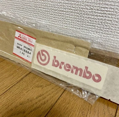 Calcomanía adhesiva Brembo para arranque trasero original Mitsubishi Lancer Evolution OEM EVO 5 y 6 - Imagen 1 de 4