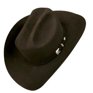 White Diamond Schokolade 10x Biber Filz Cowboy Hut 4" Krempe 5" Krone Handarbeit - Bild 1 von 1