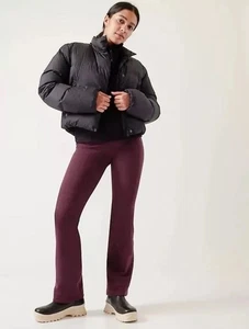 Athleta XST Altitude HOSE Polartec Power Stretch Spiced Cabernet XS Tall #486188 - Bild 1 von 11