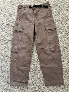 H&M Mens Brown Cargo Pants Loose Fit 32x28 - Picture 1 of 3