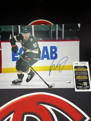 Kirill Kaprizov Autographed Minnesota Wild Signed 11x14 Photo JSA COA NHL AUTO￼ - Image 1 of 3